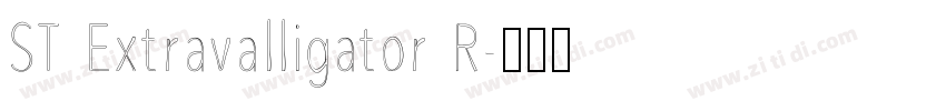 ST Extravalligator R字体转换